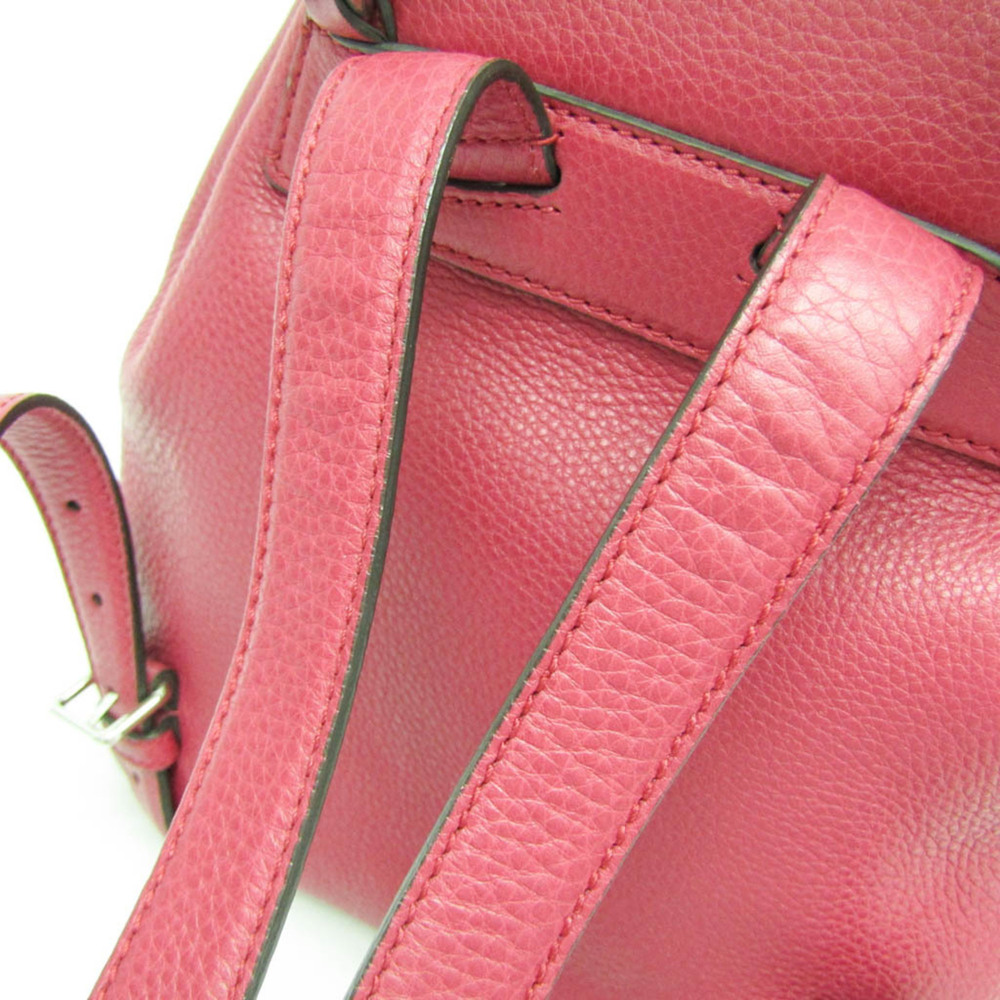 GUCCI Authentic Pink Leather Bamboo Backpack - Picture 11 of 16